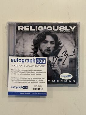 BAILEY ZIMMERMAN RELIGIOUSLY NEW CD SIGNED AUTOGRAPHED ACOA COA #3
